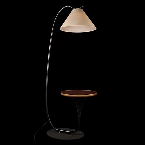Торшер с полкой Loft it Charlotte дерево арт. 10568F Black
