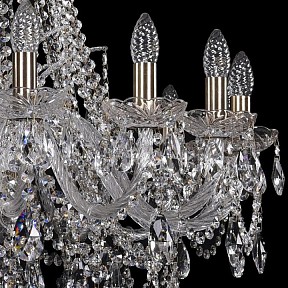Подвесная люстра Bohemia Ivele Crystal 1411 золото арт. 1411/16/300/h-90/Pa