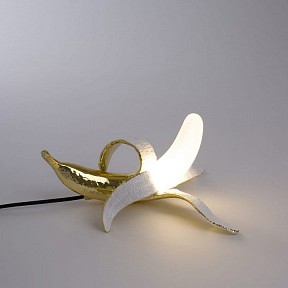 Настольная лампа декоративная Seletti Banana Lamp золото арт. 13081