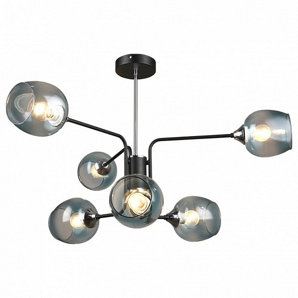 Потолочная люстра Imex 3564 черный арт. MD.3564-6-S BK+CH