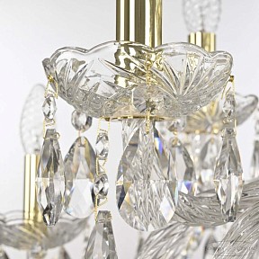 Подвесная люстра Bohemia Ivele Crystal 117 золото арт. 117/10+5/240 G