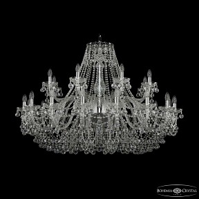 Подвесная люстра Bohemia Ivele Crystal 1409 никель арт. 1409/16+8/460 Ni