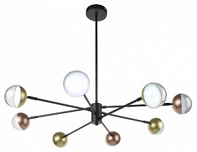 Люстра на штанге Escada DIVERSE черный арт. 10271/8LED Gold/Copper