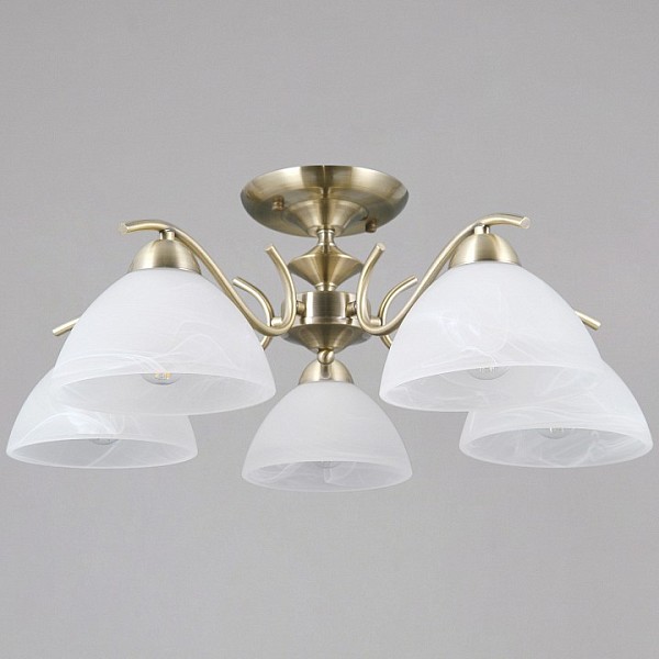 Люстра на штанге ILLUMICO  бронза арт. IL0905-5CSQ-26 AB ELITE