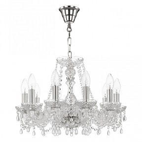 Подвесная люстра Bohemia Ivele Crystal 112 никель арт. 112/10/165 Ni V0300