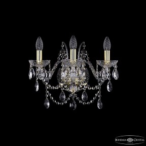 Бра Bohemia Ivele Crystal 1411 золото арт. 1411B/3/160 G