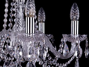 Подвесная люстра Bohemia Ivele Crystal 1402 металл арт. 1402/5/160/Ni