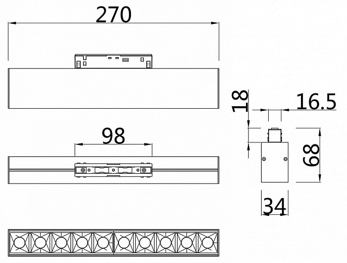 Накладной светильник Maytoni Points белый арт. TR014-2-20W3K-W
