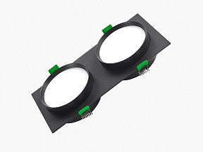 Встраиваемый светильник LEDS POWER SPOT черный арт. 009209