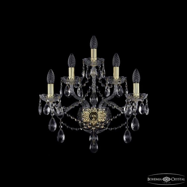 Бра Bohemia Ivele Crystal 1415 золото арт. 1415B/2+2+1/200/XL G
