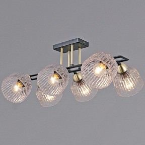 Люстра на штанге ILLUMICO  бронза арт. IL0794-6SQ-25BKAB ELITE