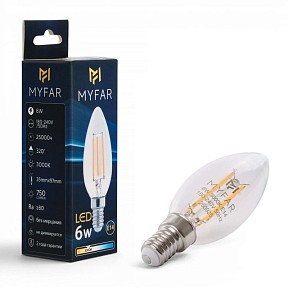 Лампа светодиодная MyFar Базис E14  арт. MB1001E14-6W3K