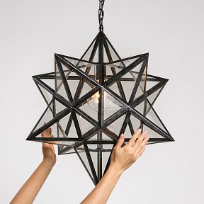 Подвесной светильник Imperiumloft Black Star Clear Glass черный арт. 101314-26