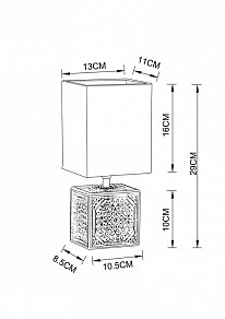 Настольная лампа декоративная Arte Lamp Fiori белый арт. A4429LT-1WA