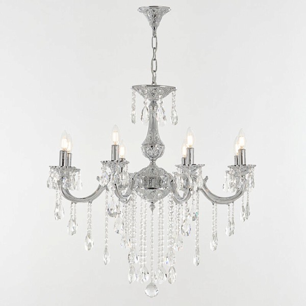Подвесная люстра Bohemia Ivele Crystal AL7801 никель арт. AL78101/8/250 B NW