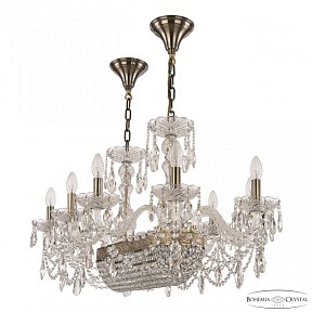 Подвесная люстра Bohemia Ivele Crystal 1453 золото арт. 1453/10/195/600 FP