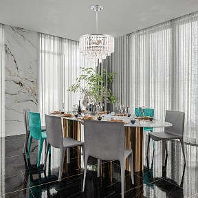 Люстра на штанге Arte Milano Sorrento-5509 хром арт. 375509/6/300/390 CR