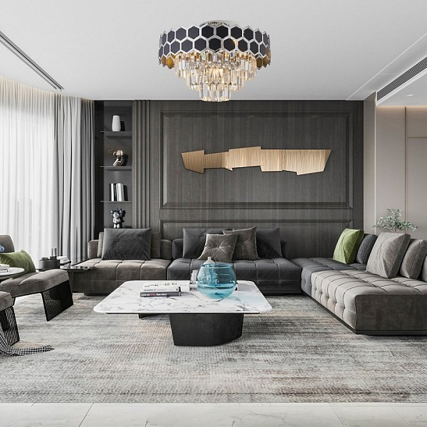 Люстра на штанге Arte Milano Sorrento-5009 хром арт. 375009/4+2/20/480 CR