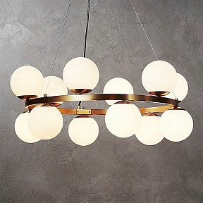 Подвесная люстра Imperiumloft Bubbles Bulbs By Ceci Thompson латунь арт. SANNE01