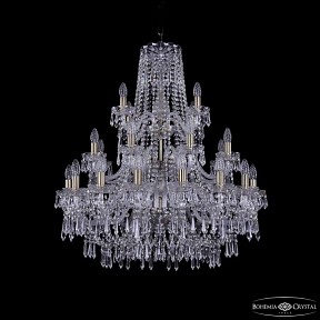 Подвесная люстра Bohemia Ivele Crystal 1403 золото арт. 1403/16+8+4/300/3d Pa
