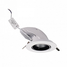 Встраиваемый светильник Jazzway  белый арт. PLED DL4 40W 4000K 24° White  IP40