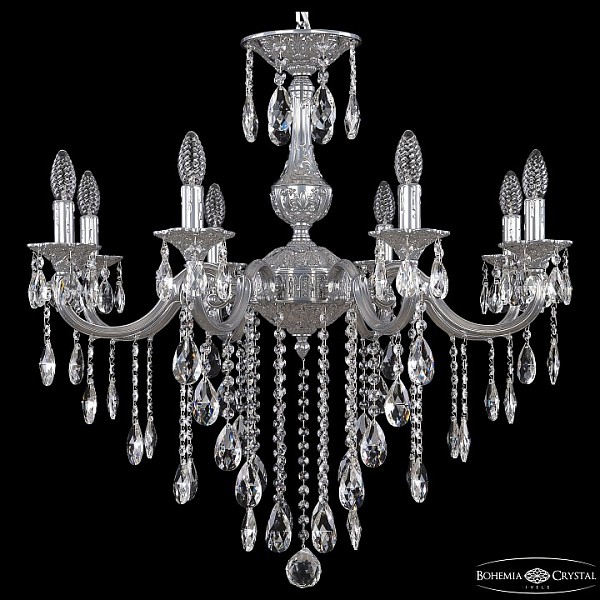 Подвесная люстра Bohemia Ivele Crystal AL7801 металл арт. AL78101/8/250 B CG