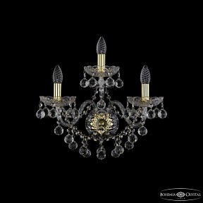 Бра Bohemia Ivele Crystal 1409 золото арт. 1409B/2+1/195/XL G