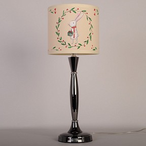 Настольная лампа декоративная Manne TL.7734-1BL черный арт. TL.7734-1BL (заяц с подарком) лампа настольная 1л