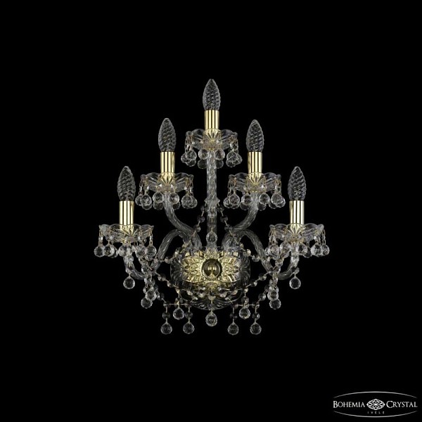 Бра Bohemia Ivele Crystal 1409 золото арт. 1409B/2+2+1/160 G