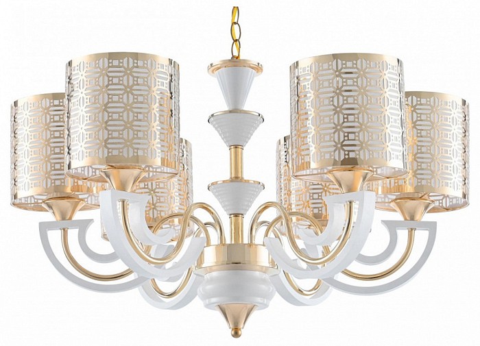Подвесная люстра Arte Milano Florentia-8857 белый арт. 308857/6 Wh/Gd