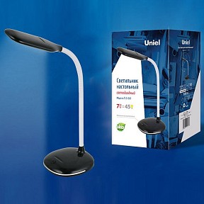 Настольная лампа офисная Uniel TLD-561 белый арт. TLD-561 Black/LED/450Lm/4500K