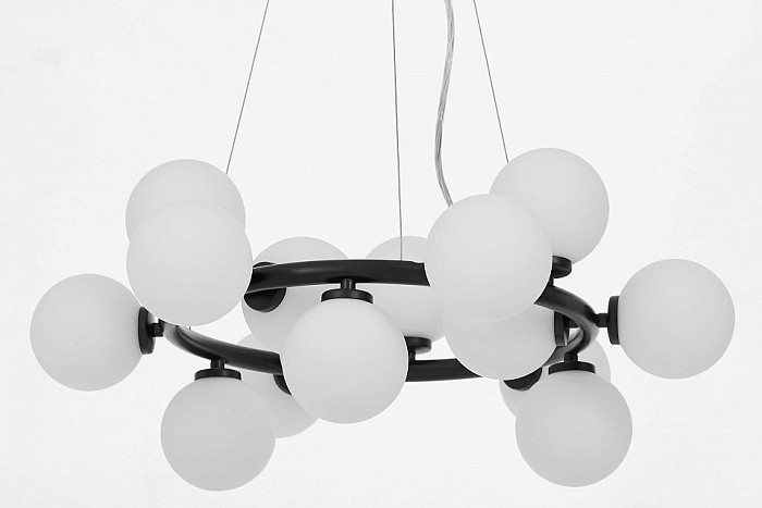 Подвесная люстра LUMINA DECO MARSIADA черный арт. LDP 6033-15 BK