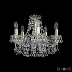 Подвесная люстра Bohemia Ivele Crystal 1409 золото арт. 1409/5/141 G