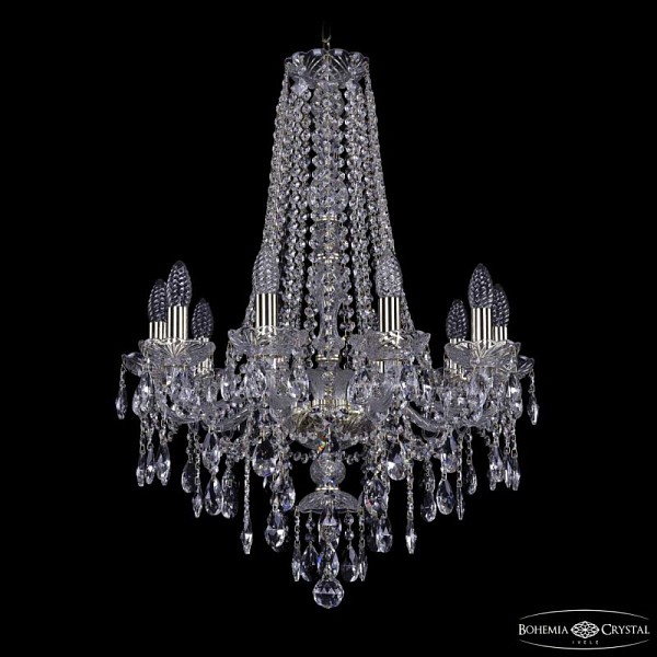 Подвесная люстра Bohemia Ivele Crystal 1415 золото арт. 1415/10/200/h-75 G