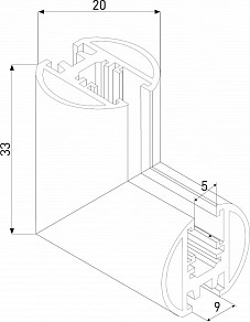 Соединитель для треков Elektrostandard Mini Magnetic черный арт. a067579