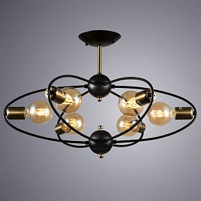 Люстра на штанге Arte Lamp Glasgow золото арт. A1963PL-6BK