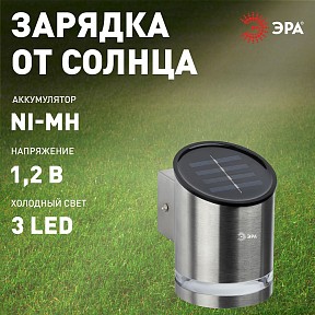 Накладной светильник Эра  хром арт. ERAFS012-03