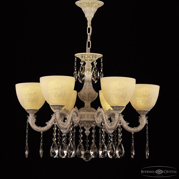 Подвесная люстра Bohemia Ivele Crystal AL7901 белый арт. AL79101/6/175 A WMN P1 U Pair