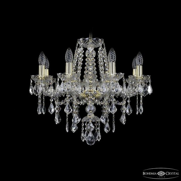 Подвесная люстра Bohemia Ivele Crystal 1415 золото арт. 1415/8/200 G Leafs
