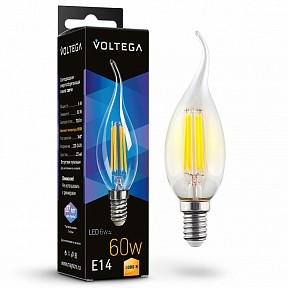 Лампа светодиодная Voltega Candle wind 6W  арт. 7209