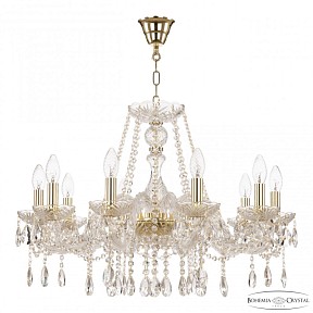 Подвесная люстра Bohemia Ivele Crystal 116 золото арт. 116/10/240 G