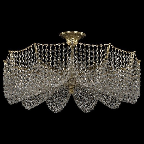 Светильник на штанге Bohemia Ivele Crystal 7717 золото арт. 77171/63/12 G