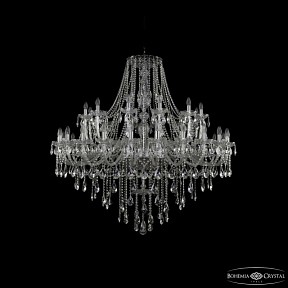 Подвесная люстра Bohemia Ivele Crystal 1415 никель арт. 1415/24+12/530 Ni