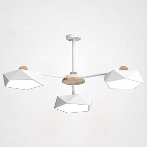 Люстра на штанге Imperiumloft Geometric Белая белый арт. GEOMETRIC-CH01