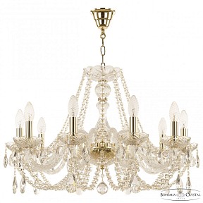Подвесная люстра Bohemia Ivele Crystal 101 золото арт. 101/10/240 G