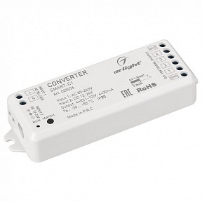 Контроллер Arlight SMART  арт. SMART-C1 (12-24V, RF-0/1-10V, 2.4G)
