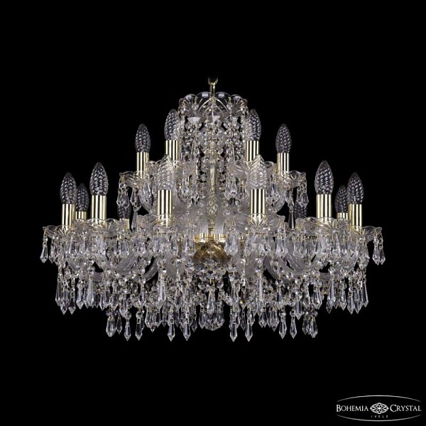 Подвесная люстра Bohemia Ivele Crystal 1403 золото арт. 1403/12+6/240 G