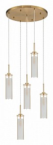 Подвесной светильник Indigo Torcia коричневый арт. 11038/5PL Brass