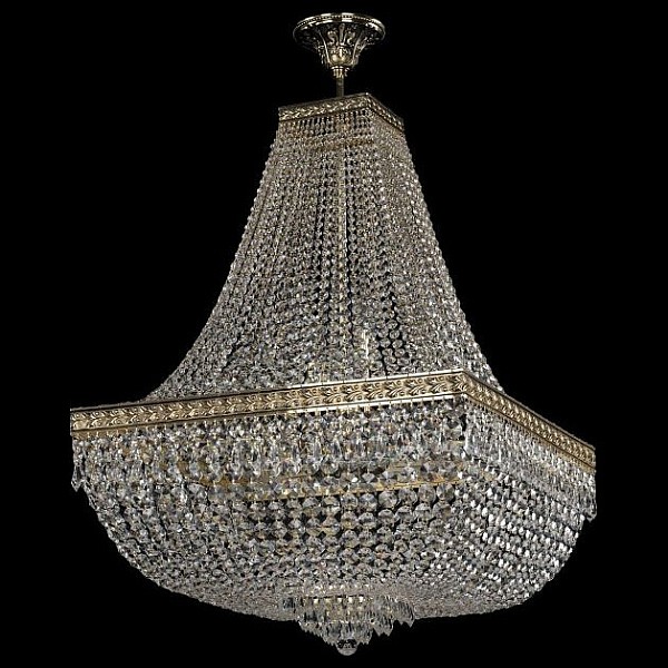 Светильник на штанге Bohemia Ivele Crystal 1927 золото арт. 19272/H2/60IV GB