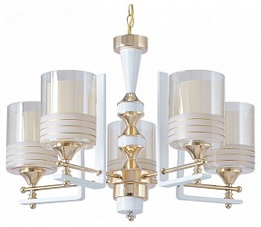 Подвесная люстра Arte Milano Florentia-6087 белый арт. 306087/5 Wh/Gd